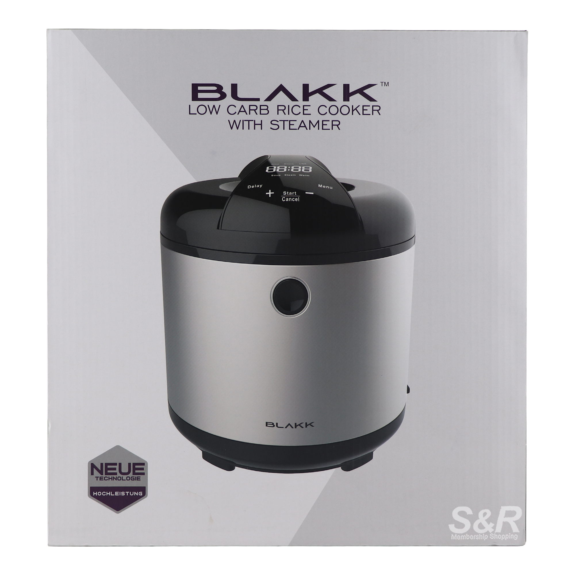 Blakk Low Carb Rice Cooker with Steamer MHLCRC-10SS